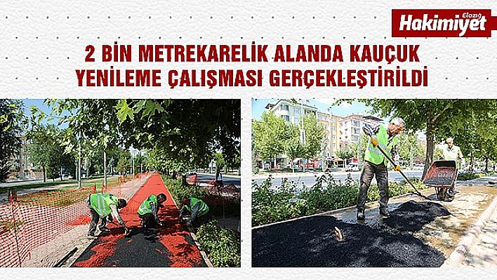 MALATYA CADDESİ'NDEKİ YÜRÜYÜŞ YOLU YENİLENDİ