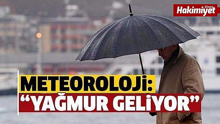 Meteorolojiden yağış uyarısı