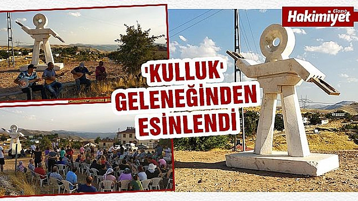 NİMRİ KÖYÜ'NE SEMAH HEYKELİ YAPILDI