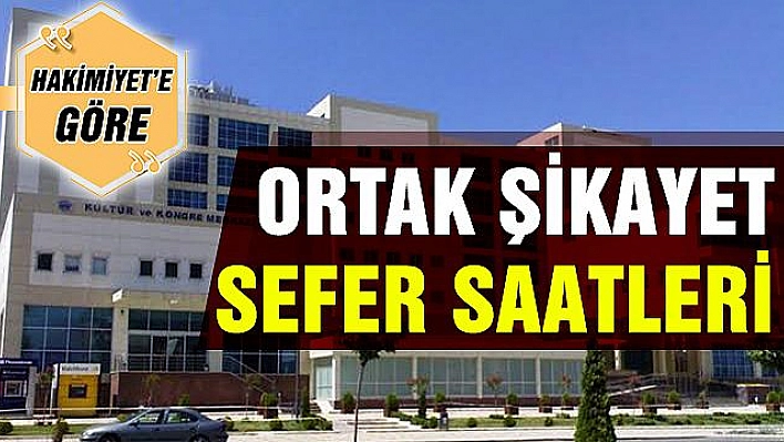 OTOBÜS SAATLERİ DE DUYURULSA…