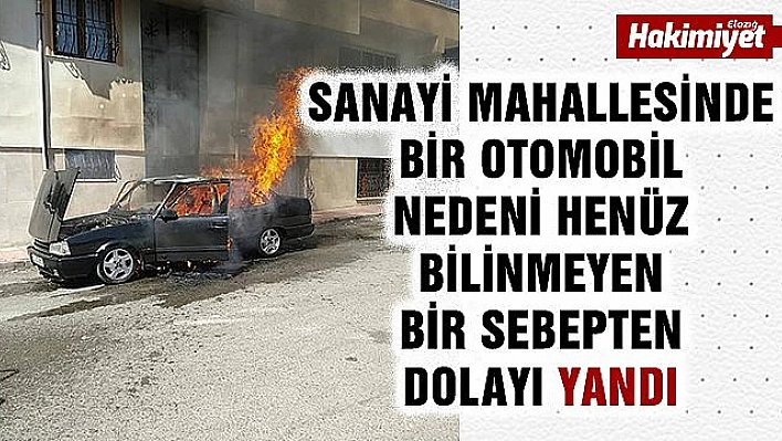 PARK HALİNDEKİ OTOMOBİL YANDI