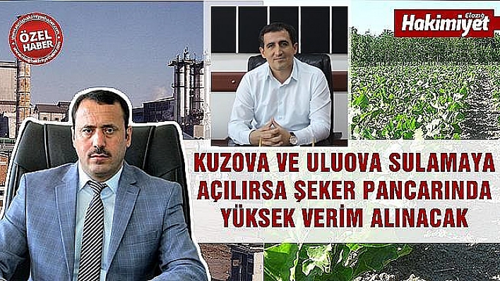 ŞEKER PANCARI ÜRETİMİNDE HEDEF '300 BİN TON'