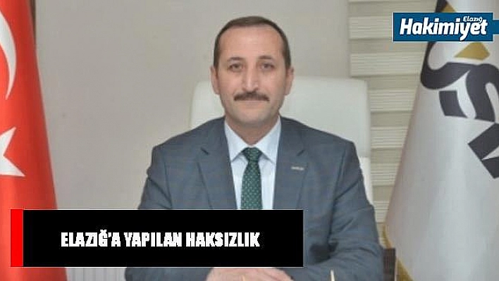 TEKSTİL ŞEHRİ OLMA YÖNÜNDE GAYRET GÖSTEREN ELAZIĞ İLİNE YAPILAN HAKSIZLIK