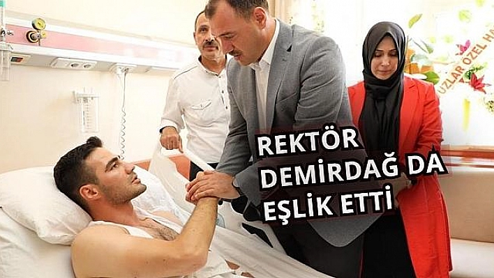 Vali Kaldırım, Yaralı Teğmeni Ziyaret Etti  