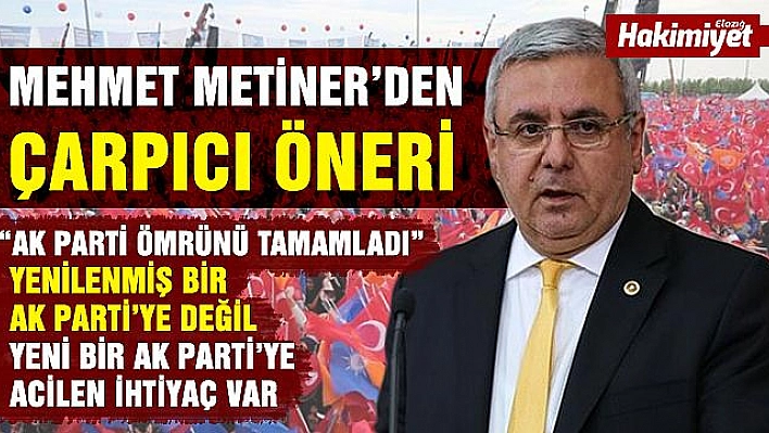 YENİLENME DEĞİL, YENİ BİR PARTİ