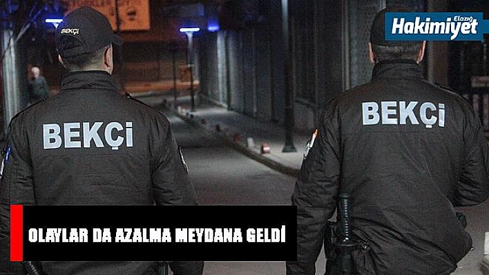 Bekçiler, kişi ve mal varlığına karşı işlenen suçları düşürdü