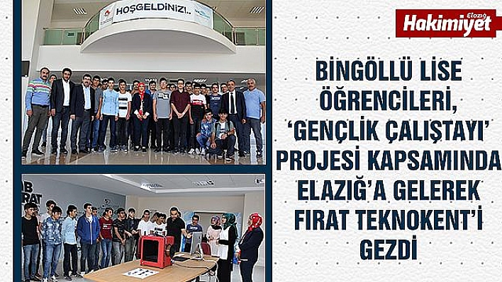  Bingöllü lise öğrencileri, Fırat Teknokent'i gezdi