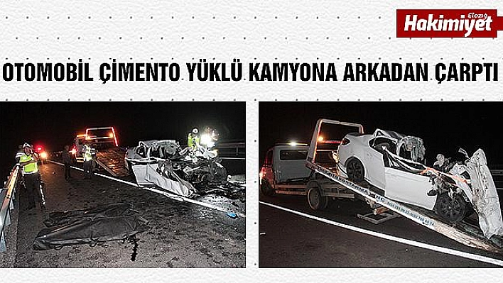 Elazığ'da feci kaza: 2 ölü