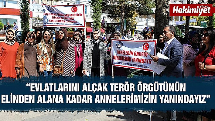 Elazığ'dan, Diyarbakır'da nöbet tutan annelere destek