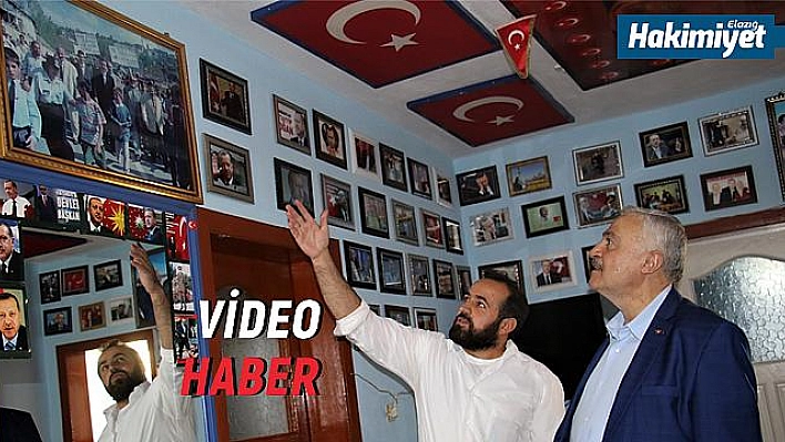 Erdoğan sevgisi büyüdükçe büyüdü evine sığmadı