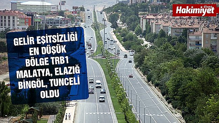 Gelir eşitsizliği olan iller arasında Elazığ da var