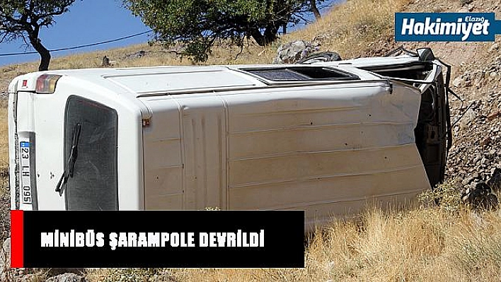 Minibüs Şarampole Yuvarlandı : 2 Yaralı