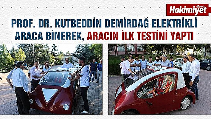 REKTÖR PROF. DR. DEMİRDAĞ, ELEKTRİKLİ ARAÇ YARIŞLARINA KATILACAK EKİBİ ZİYARET ETTİ