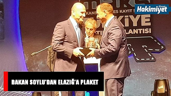 Süleyman Soylu'dan Vali Kaldırım'a Plaket 