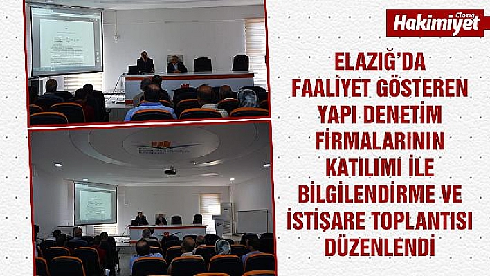 Yapı Denetim Firmaları İle Toplantı Yapıldı