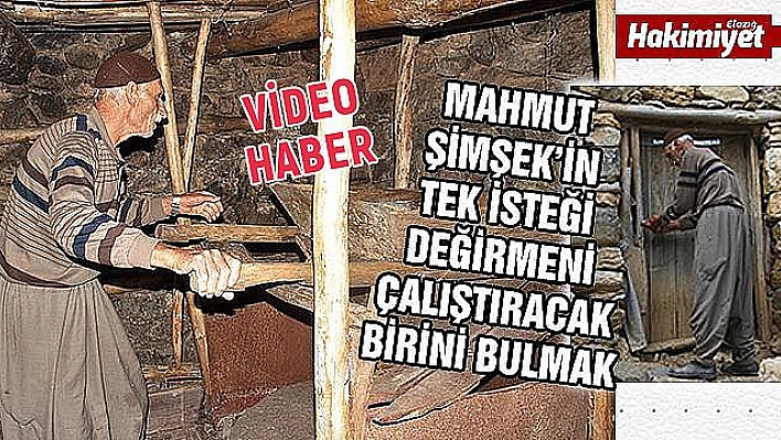 Yarım asırdır çalışan su değirmeni, bu yıl durdu