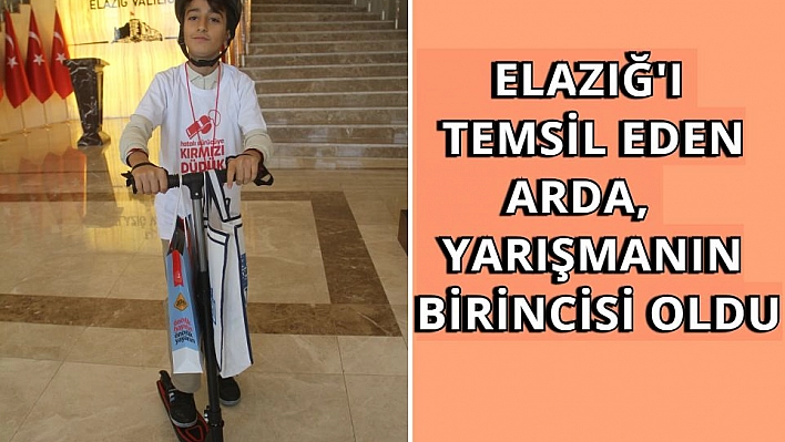 12 yaşındaki Muhammed Arda Taşel'e ödülü verildi