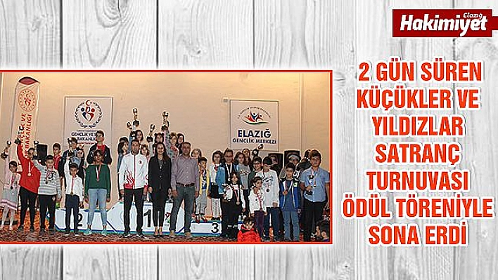 Elazığ'da satranç turnuvası ödül töreni