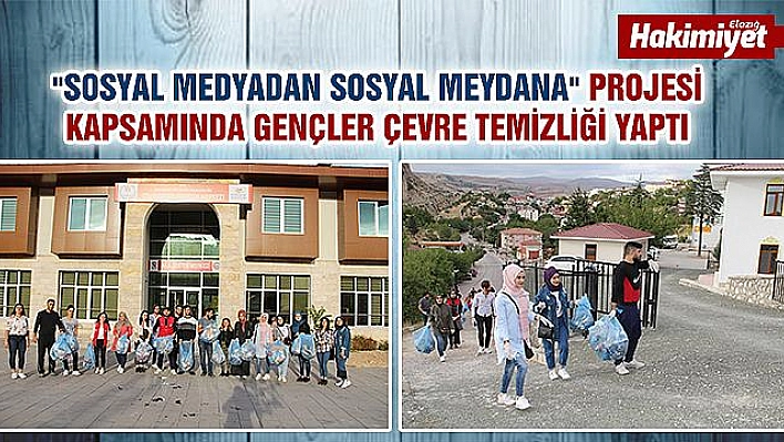 Gençler, çevre temizliği yaptı