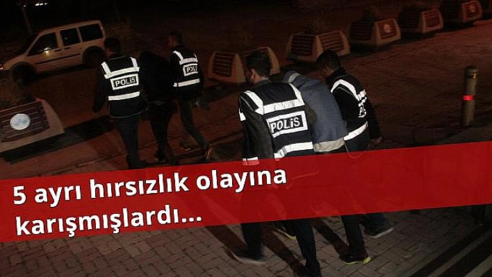 Hırsızlığa karışan 3 şüpheli tutuklandı  