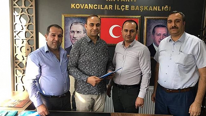 Kovancılar'da Ak Parti İlçe Başkanlığı Başvurusu 