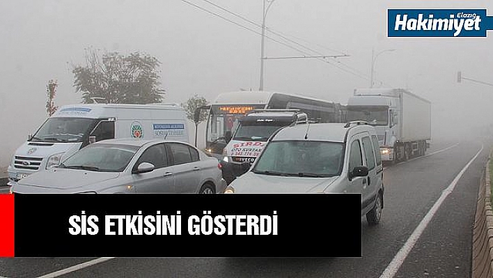 Malatya - Elazığ yolunda sis etkisini gösterdi