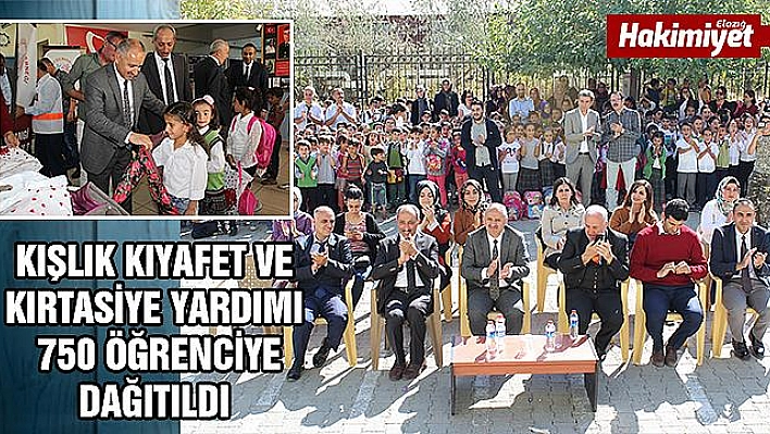 Öğrencilere kışlık kıyafet ve kırtasiye yardımı