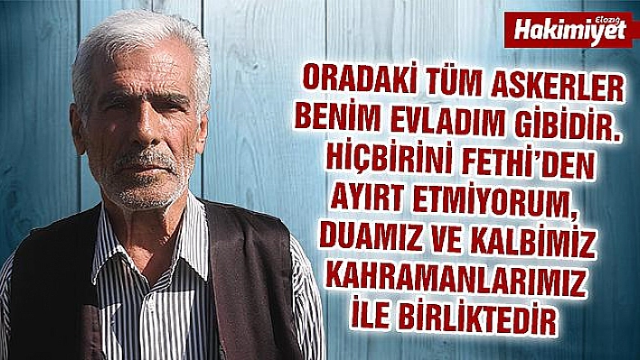 Sekin:'Vatan için ben ve tüm evlatlarımı kurban etmeye hazırım'