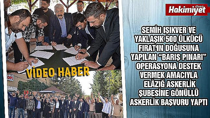 ÜLKÜCÜLER GÖNÜLLÜ ASKERLİK BAŞVURUSU YAPTI