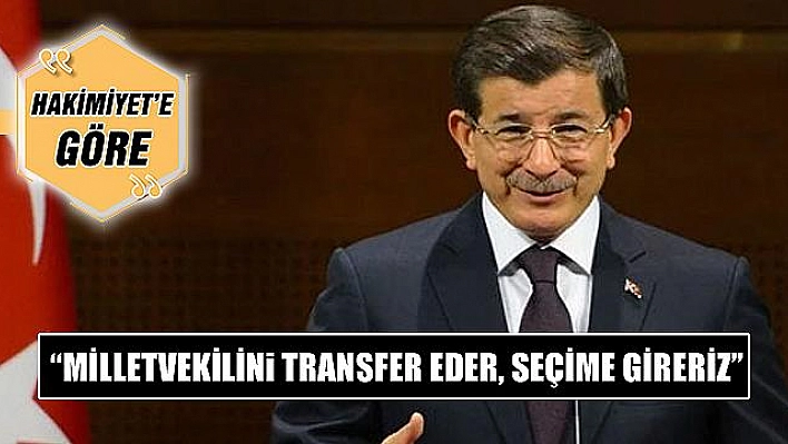 DAVUTOĞLU'NDAN AK PARTİ'YE TEHDİT