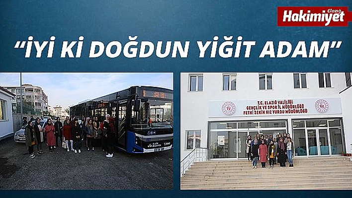 ELAZIĞ BELEDİYESİ'NDEN ŞEHİT FETHİ SEKİN KIZ YURDUNA ANLAMLI JEST