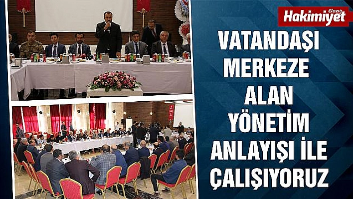 Elazığ'da muhtarlarla istişare toplantısı