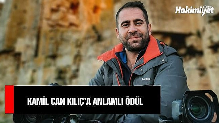 ELAZIĞ İHA MUHABİRİ KILIÇ'A ANLAMLI ÖDÜL 