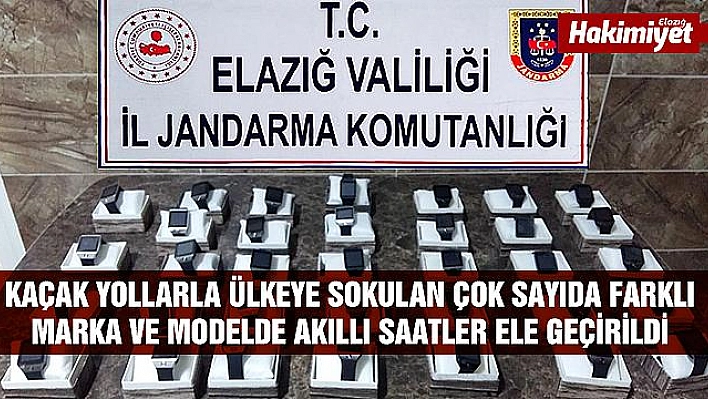 GÜMRÜK KAÇAĞI AKILLI SAATLER ELE GEÇİRİLDİ