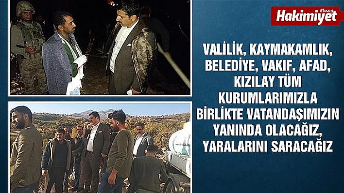 Kaymakam Öztürk: 'Evi yanan vatandaşlarımızın yanındayız'