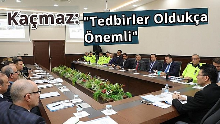 KIŞ MEVSİMİNDE ALINACAK TEDBİRLER TOPLANTISI YAPILDI