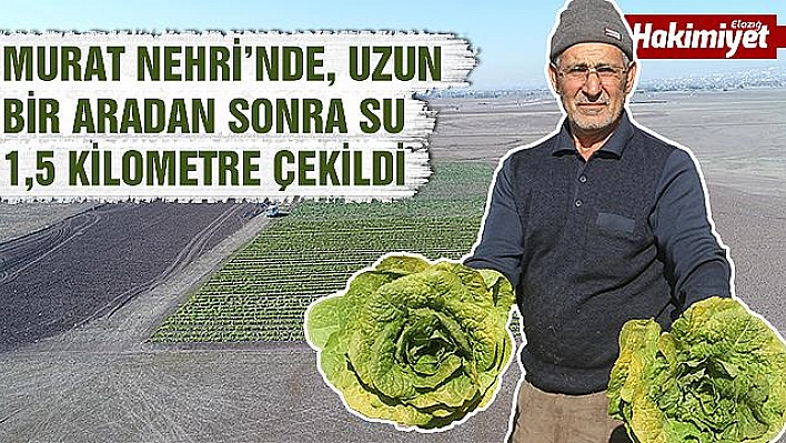 Nehir kenarında tarım başladı