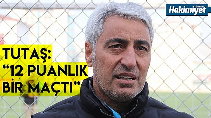 Tutaş: 'Camia olarak ihtiyacımız vardı'