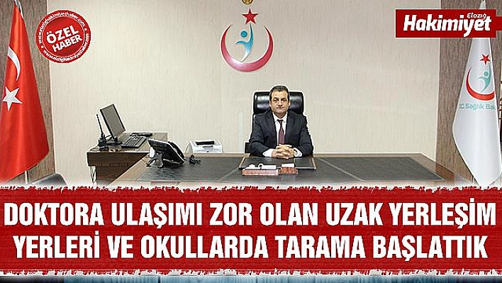 Uzak Yerleşim Yerlerinde Bulunan Çocuklar İçin Sağlık Taraması Başladı