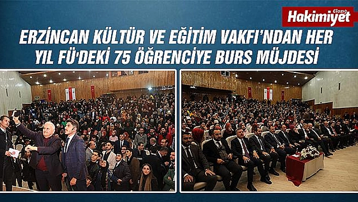 75 ÖĞRENCİYE HER YIL BURS SÖZÜ