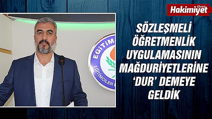 Bahşi: 'Sözleşmeli öğretmen çalıştırılmasını kabul etmemiz mümkün değildir'