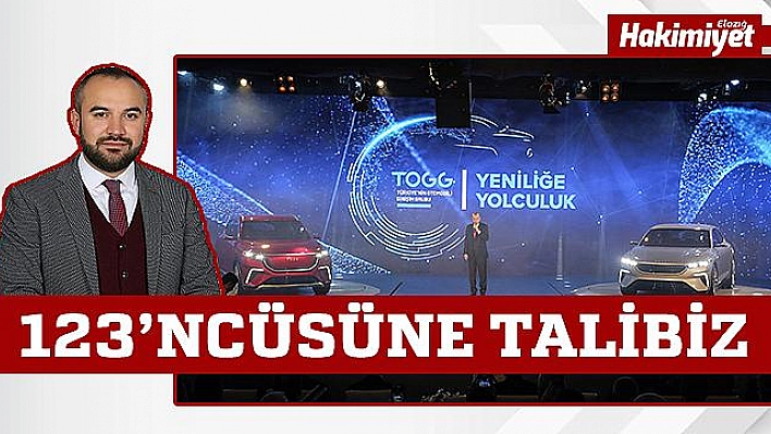 BAŞKAN DOĞAN: 'YERLİ OTOMOBİLİN 123'NCÜSÜNE TALİBİZ'