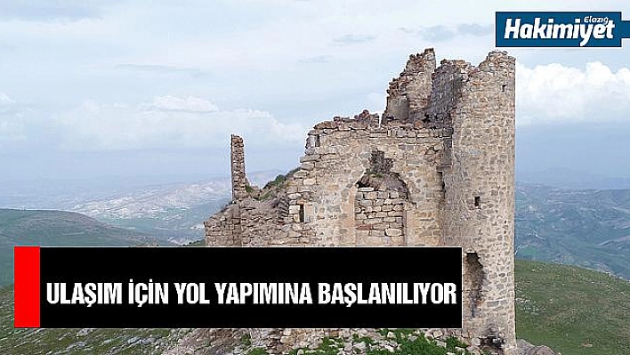 BASKİL BELEDİYESİ BİN YILLIK  MANASTIRA ULAŞIM İÇİN YOL YAPIMINA BAŞLIYOR 