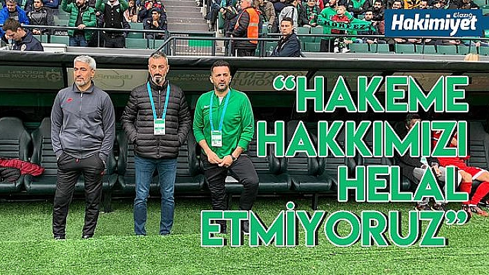 Elazığ Belediyespor'dan hakeme isyan