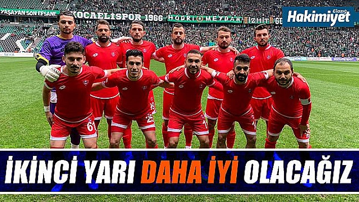 Elazığ Belediyespor'un ilk yarı raporu