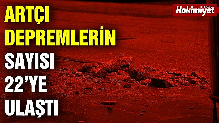 Elazığ'da 22 artçı deprem meydana geldi