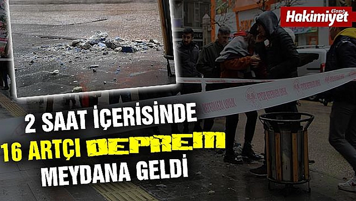 Elazığ'da 4.9'luk deprem sonrası 16 artçı deprem meydana geldi