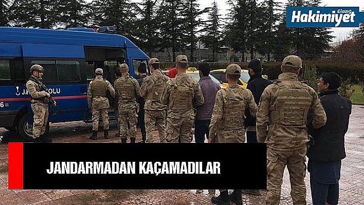 Elazığ'da 8 kaçak göçmen yakalandı 