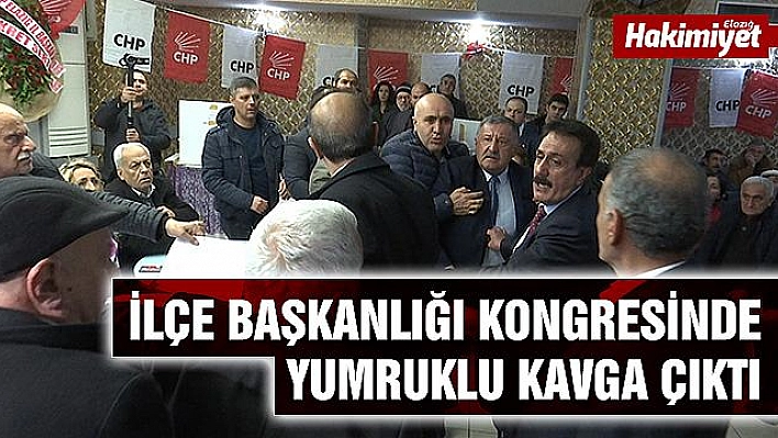 Elazığ'da CHP kongresinde yumruklu kavga
