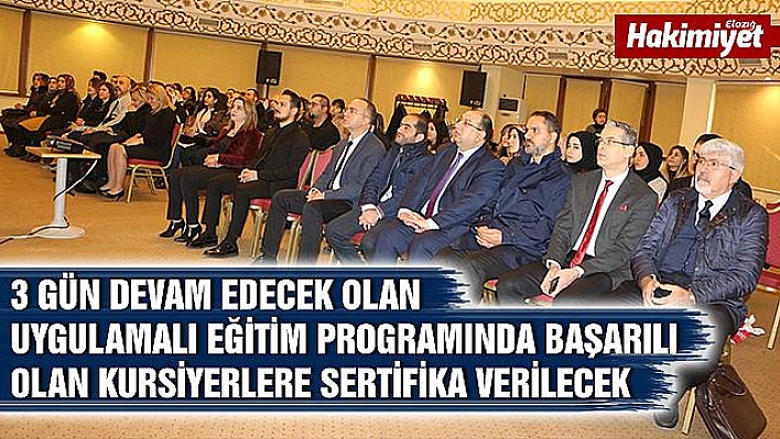 ELAZIĞ'DA YENİDOĞAN CANLANDIRMA PROGRAMI (NRP) EĞİTİMİ DÜZENLENDİ